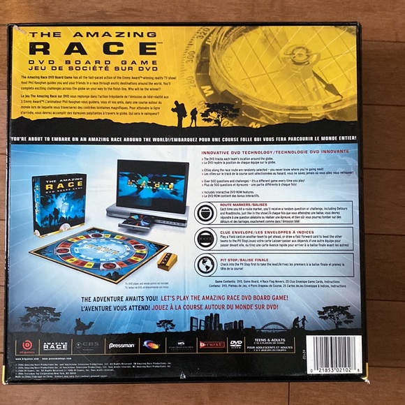 The Amazing Race Board DVD Game - Picture 2 of 4